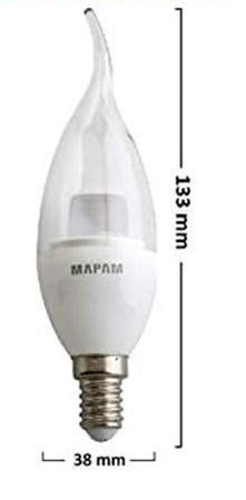 Lampadina Led E14 Candela Trasparente 5watt Luce Naturale 4500k Alta Qualità 00425