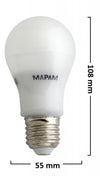 Lampadina Led Attacco E27 Bulbo A55 7w Globo Luce Naturale 4500k Alta Qualità 00319