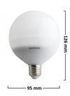 Lampadina Led E27 Globo G95 12w Attacco Grande Luce Calda 3000k Basso Consumo 00173