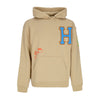 HUF Felpa Cappuccio Uomo Fly Die Po Hoodie Oatmeal da uomo