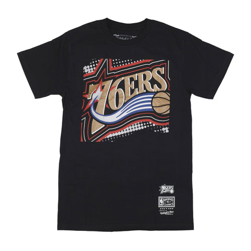 MITCHELL & NESS Maglietta Uomo Nba Big Face 7.0 Tee Phi76e Black da uomo
