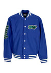 OBEY Giubbotto College Uomo Roll Call Varsity Jacket Surf Blue da uomo