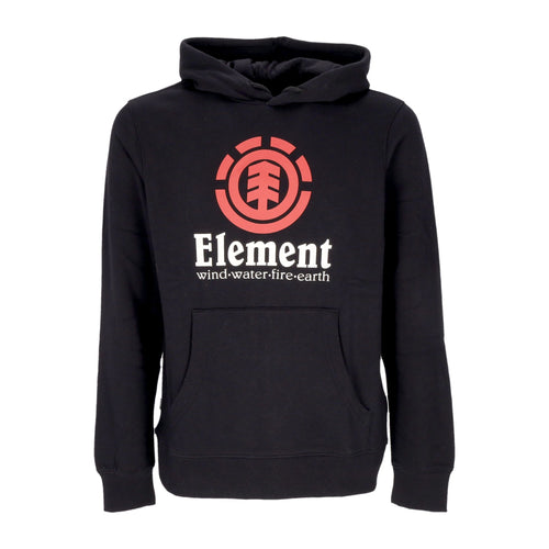 ELEMENT Felpa Cappuccio Uomo Veritical Hoodie Flint Black da uomo