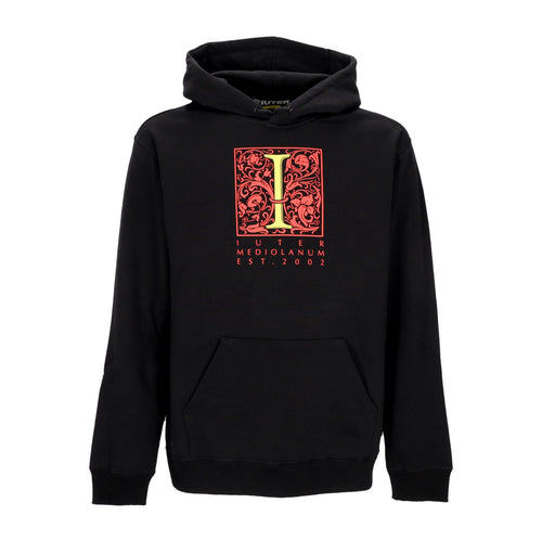 IUTER Felpa Cappuccio Uomo Mediolanum Hoodie Black da uomo