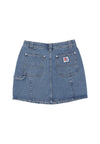 OBEY Gonna Corta Donna W Rebuilt Carpenter Skirt Light Indigo da donna