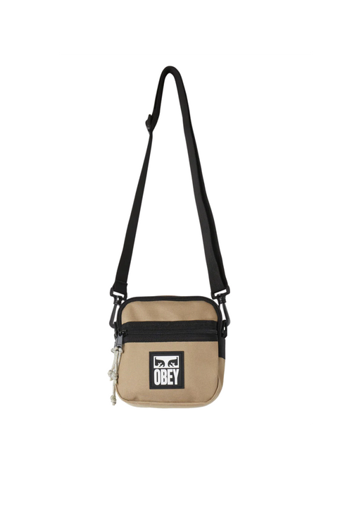 OBEY Borsello Uomo Small Messenger Bag Caramel Brown da uomo