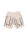 OCTOPUS Pantalone Corto Tuta Uomo Outline Sweatshorts Black/dustywhite da uomo