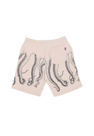 OCTOPUS Pantalone Corto Tuta Uomo Outline Sweatshorts Black/dustywhite da uomo