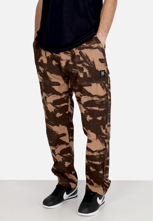 5TATE OF MIND Pantalone Lungo Uomo Worker Pants Brown/camo da uomo