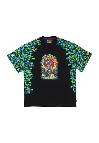 OCTOPUS Maglietta Uomo Beholder Tee X Dungeons& Dragons Black da uomo
