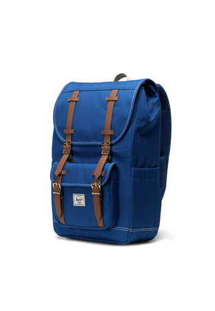 HERSCHEL Zaino Unisex Little America Mid Backpack True Blue/white Stitch da uomo