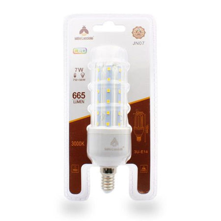 Lampadina Led E14 7w 3u Jn07 Luce Tubolare Tubo Lineare Luce Calda 3000k 665lm 87156