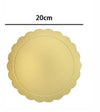 Set 4 Pz Base Per Torta Rotonda Piatto Sottotorta Dorato 20 Cm Con Bordino 31159