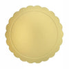 Set 3 Pz Base Per Torta Rotonda Piatto Sottotorta Dorato 24 Cm Con Bordino 31161