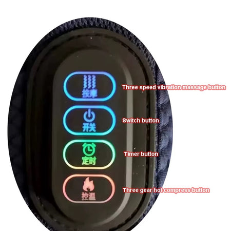 Massaggiatore Wireless Riscaldante Per Schiena Spalle 3 Livelli Sollievo Dolore
