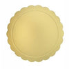 Set 2 Pz Base Per Torta Rotonda Piatto Sottotorta Dorato 30 Cm Con Bordino 31164