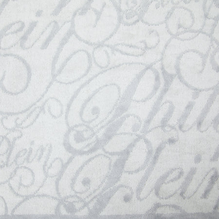 Philipp Plein Telo Bagno Script Moderno in Spugna