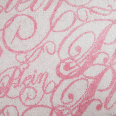 Philipp Plein Telo Bagno Script Moderno in Spugna