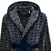 Philipp Plein Accappatoio con Cappuccio Pattern Moderno in Spugna