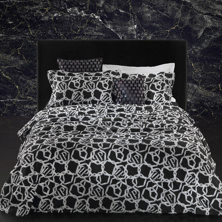 Philipp Plein Completo Lenzuola Chains Moderno in Raso di cotone