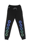 OCTOPUS Pantalone Tuta Felpato Uomo Blurred Sweatpant Black da uomo