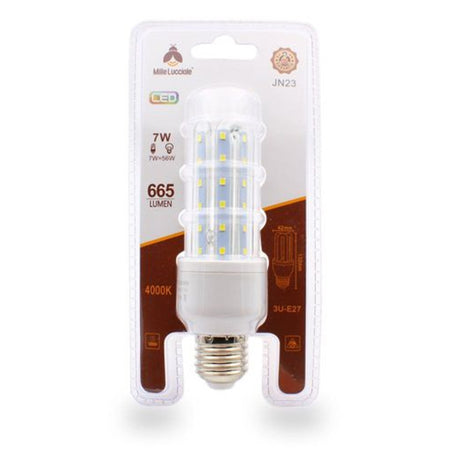 Lampadina Led Jn23 Attacco E27 7w 3u Luce Naturale 4000k Tubolare Lineare 665lm 87316