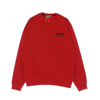 IUTER Felpa Girocollo Uomo Info Crewneck Red da uomo