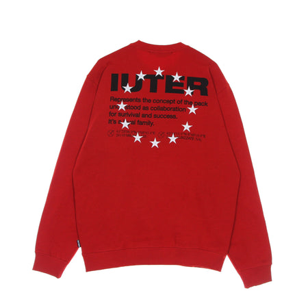 IUTER Felpa Girocollo Uomo Info Crewneck Red da uomo