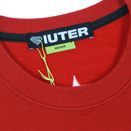 IUTER Felpa Girocollo Uomo Info Crewneck Red da uomo