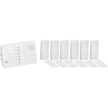Sistema Interfono Campanello Wireless Senza Fili Casa 6 Canali 36 Melodie Ip44