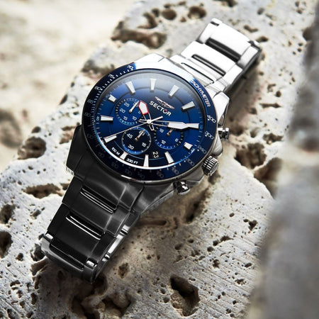 Sector 450 – Orologio Uomo Cronografo Acciaio Blu (R3273776009)