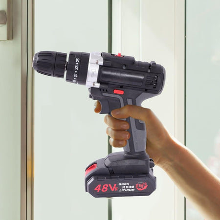 Avvitatore A Batteria 48v Trapano Cacciaviti Per Installazione Tv Tenda Lampadine