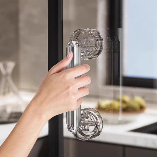 Maniglia Per Porta Finestre A Ventosa Diamantata Resistente Impermeabile Rimovibile