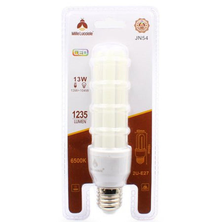 Lampadina Led E27 13w 2u Tubolare Opaca Luce Calda 3000k Naturale 4000k Fredda 6500k
