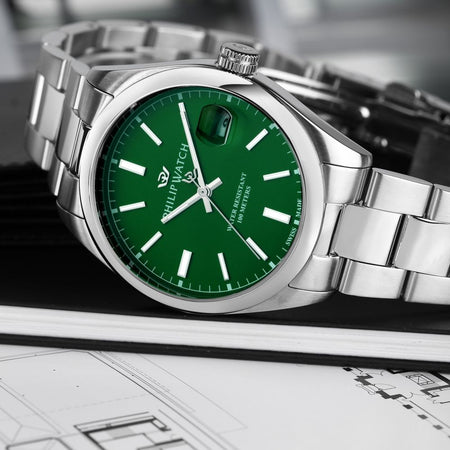 Philip Watch Caribe – Orologio Uomo Acciaio Verde (R8253597643)