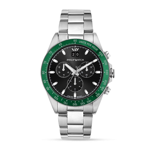 Philip Watch Caribe Sport – Orologio Uomo Cronografo Acciaio (R8273607010)