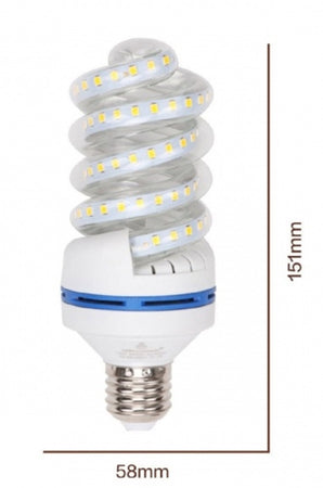 Lampadina Led E27 15w 1425lm Tortiglione Vortice Spirale Luce Naturale Calda Fredda