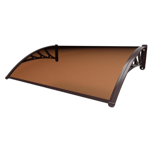 PENSILINA TETTOIA MODULABILE IN POLICARBONATO ALVEOLARE FUME 160 X 120 CM