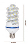 Lampadina Led E27 24w 2280lm Tortiglione Vortice Spirale Luce Naturale Calda Fredda
