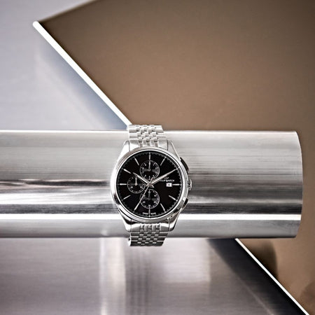 Philip Watch Roma – Orologio Uomo Cronografo Nero Acciaio (R8273217001)