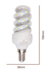 Lampadina Led 5 W E14 475lm Spirale Luce Calda 3000k Naturale 4000k Fredda 6500k