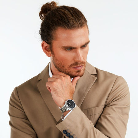 Philip Watch Roma – Orologio Uomo Cronografo Nero Acciaio (R8273217001)