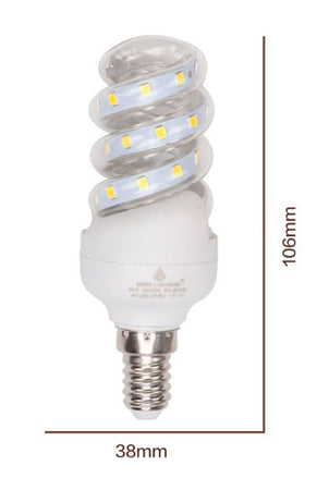 Lampadina Led 5 W E14 475lm Spirale Luce Calda 3000k Naturale 4000k Fredda 6500k