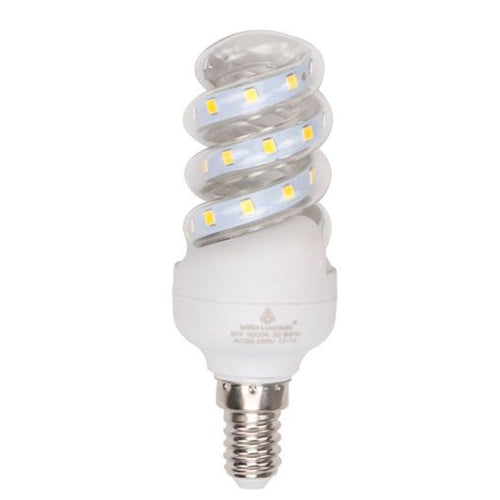 Lampadina Led 5 W E14 475lm Spirale Luce Calda 3000k Naturale 4000k Fredda 6500k