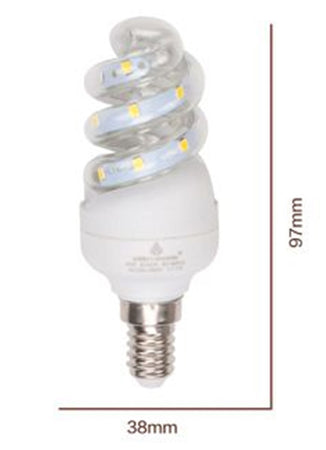 Lampadina Led 3w E14 285 Lm Spirale Luce Calda 3000k Naturale 4000k Fredda 6500k