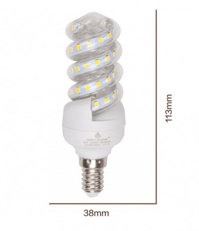 Lampadina Led 9w E14 855 Lm Spirale Luce Calda 3000k Naturale 4000k Fredda 6500k