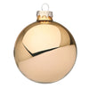 Palline in vetro Miele Lucido tinta unita per albero di Natale moderno