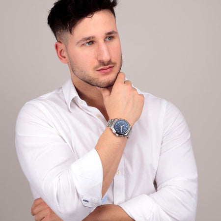 Philip Watch Amalfi – Orologio Uomo Cronografo Blu Acciaio (R8273618002)