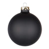 Palline in vetro Nero Opaco tinta unita per albero di Natale moderno