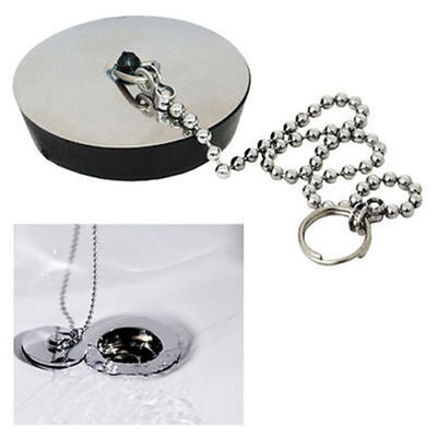 Tappo Con Catenella 4,5 Cm Per Lavello Lavandino Lavabo Bagno Cucina 10393